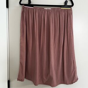 Mimu Maxi Dusty Rose Slip Skirt